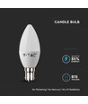Ampoule flamme LED B15 5,5W dimmable - Samsung LED chip, 3000K, blanc chaud, remplace 40W