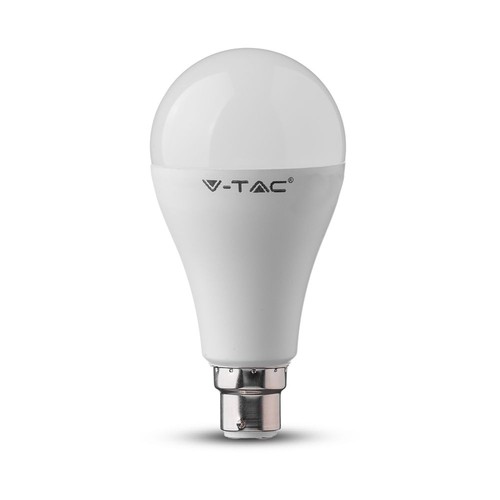 Ampoule LED B22 15W - A65, Samsung LED chip, remplace 100W, 200 degrés, plastique blanc