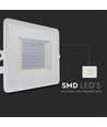 Projecteur 100W - 6500K, boîtier blanc, lampe de travail