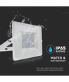 Projecteur 100W - 6500K, boîtier blanc, lampe de travail