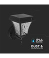 Applique murale LED solaire 2W Solara - IP65, 3000K+6000K, noir, avec batterie