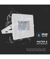 Projecteur 50W - 6500K, boîtier blanc, lampe de travail