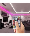 Contrôleur LED WiFi RGB+CCT - 12V/24V, 5 canaux, avec télécommande, compatible Google Home