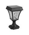 Lampadaire solaire LED - CCT 3 en 1, boîtier mat noir