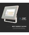 Projecteur LED 10W, blanc - IP65, 750lm, 4000K, extérieur