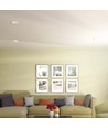 Spot encastrable GU10 en plâtre - Rond, blanc, sans source lumineuse, pour encastrement