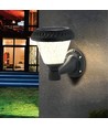 Applique murale LED Solara 0,8W avec détecteur et solaire - CCT, télécommande RF, IP44, noir, 16x23 cm