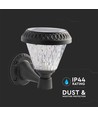Applique murale LED Solara 0,8W avec détecteur et solaire - CCT, télécommande RF, IP44, noir, 16x23 cm