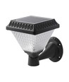 Applique murale LED Solara 0,8W avec solaire et télécommande - CCT, IP44, noir, avec détecteur