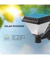 Applique murale LED Solara 0,8W avec solaire et télécommande - CCT, IP44, noir, avec détecteur