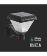 Applique murale LED Solara 0,8W avec solaire et télécommande - CCT, IP44, noir, avec détecteur