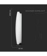 Plafonnier LED 24W - Ø35cm, 2600lm, IP20, design dôme rond