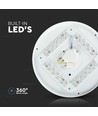 Plafonnier LED 24W - Ø35cm, 2600lm, IP20, design dôme rond