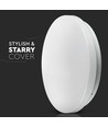Plafonnier LED 24W - Ø35cm, 2600lm, IP20, design dôme rond