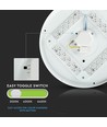 Plafonnier LED 24W - Ø35cm, 2600lm, IP20, design dôme rond