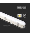 Réglette LED étanche 120cm 36W avec éclairage de secours - Samsung LED chip, 120lm/W, IP65, 4000K, autonomie 3h