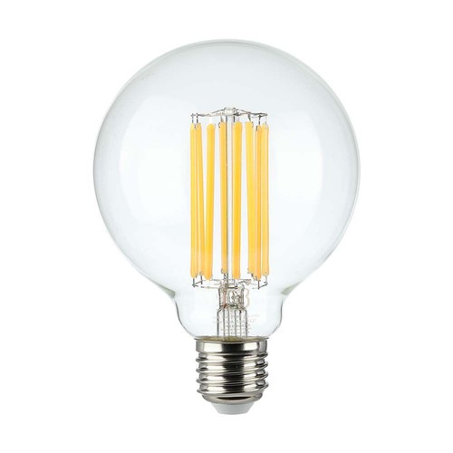 Ampoule LED filament E27 6W - G95, 600lm, 3000K, angle 300°