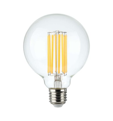 Ampoule LED filament E27 6W - G95, 600lm, 3000K, angle 300°