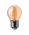 Ampoule LED E27 4W - G45, filament, 2200K, ambré