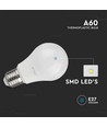 Lot de 3 ampoules LED E27 10,5W - A60, verre dépoli, 4000K, 1055lm, pack de 3