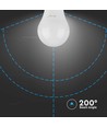 Lot de 3 ampoules LED E27 10,5W - A60, verre dépoli, 3000K, 1055lm, pack de 3