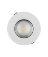 Dalle LED encastrable 40W Ø22,1cm - 105lm/W, COB LED, Trou: Ø20,7 cm, Dimensions: Ø22,1 cm, bord blanc