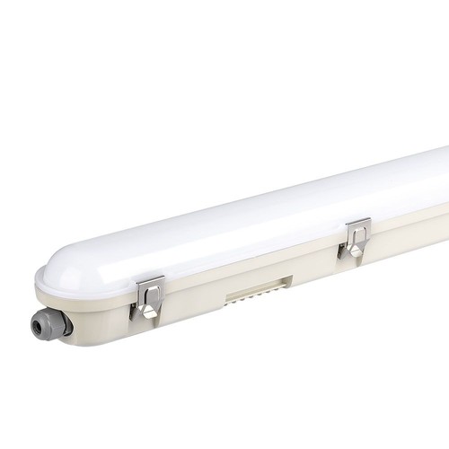 Réglette LED complète étanche 150cm 48W avec éclairage de secours - IP65, 120lm/W, Samsung LED chip, autonomie 3 heures