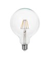 Ampoule LED filament E27 6W - Globe G125, claire, blanc chaud, angle de diffusion 300°