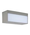 Applique murale LED 12W avec éclairage haut/bas - IP65 extérieur, gris, 230x100x90mm, source lumineuse incluse