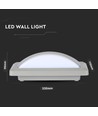 Hublot LED Bulkhead Softlight 12W - IP65, 1160lm, gris, applique murale extérieure