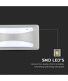 Hublot LED Bulkhead Softlight 12W - IP65, 1160lm, gris, applique murale extérieure