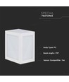 Applique murale LED 12W - IP65 extérieur, blanc, 4000K, source lumineuse incluse