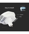Lampe Plafonnier GU10 en Plâtre - ronde - blanche