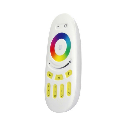 Télécommande tactile sans fil RGB+W - 4 zones, 2.4GHz, blanc, pour rubans LED RGB+W