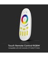 Télécommande tactile sans fil RGB+W - 4 zones, 2.4GHz, blanc, pour rubans LED RGB+W