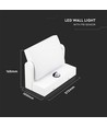 Applique murale LED 17W avec détecteur - IP65, 2580lm, blanc, 4000K, détecteur PIR