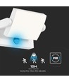 Applique murale LED 17W avec détecteur - IP65, 2580lm, blanc, 3000K, détecteur PIR