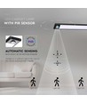 Lampe d'armoire 2W - LED, capteur PIR, 4000K, noir, IP20