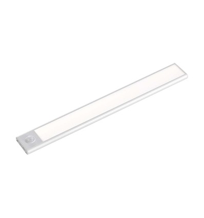 Lampe de placard LED 40cm 2W avec détecteur PIR, 5V - Argent, batterie 2200mA, IP20, 4000K
