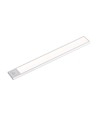 Lampe de placard LED 40cm 2W avec détecteur PIR, 5V - Argent, batterie 2200mA, IP20, 4000K