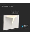 Applique murale en plâtre G9 - Blanc, 31x26cm, sans source lumineuse, IP20 intérieur