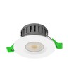 Spot encastrable LED 5W/8W, fire-rated - 830lm, IP65, dimmable, CCT, 60 degrés, finition blanc/noir/chrome