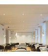 Spot encastrable LED 5W/8W, fire-rated - 830lm, IP65, dimmable, CCT, 60 degrés, finition blanc/noir/chrome