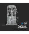 Applique murale LED 10W - 3000K, gris, 25cm