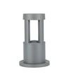 Lampe de jardin / borne LED 10W, 25cm - IP65, 6400K, gris, extérieur