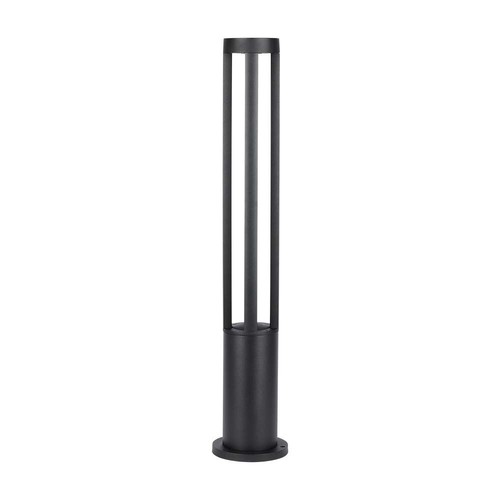 Borne LED 10W / luminaire de jardin, 80cm, IP65 - 1000lm, noir, blanc froid, extérieur