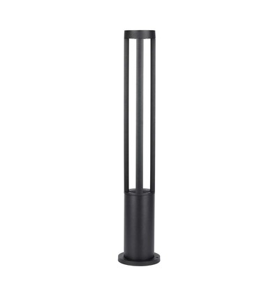 Borne LED 10W / luminaire de jardin, 80cm, IP65 - 1000lm, noir, blanc froid, extérieur
