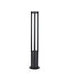 Borne LED 10W / luminaire de jardin, 80cm, IP65 - 1000lm, noir, blanc froid, extérieur