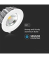 Panneau LED encastrable 40W Ø22,1cm - 120lm/W, COB, blanc froid, Perçage : Ø20,7 cm, Dim : Ø22,1 cm