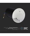 Spot encastrable de sol LED 1W, 12V - IP67, 3000K, blanc chaud, Ø6cm, Perçage : Ø4,3 cm